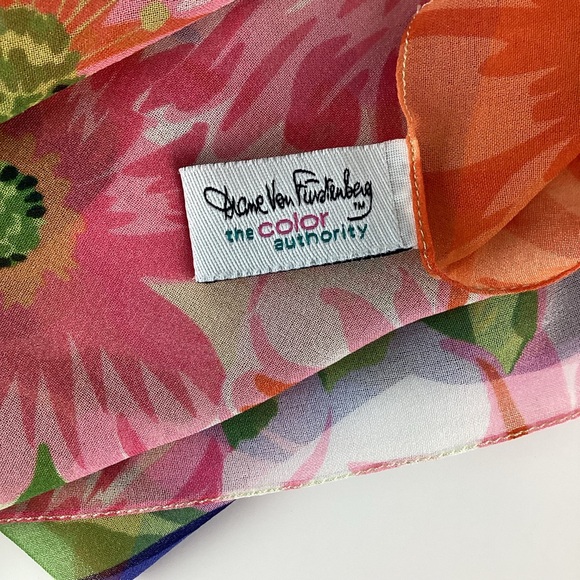 Diane Von Furstenberg The Color Authority Floral Scarf